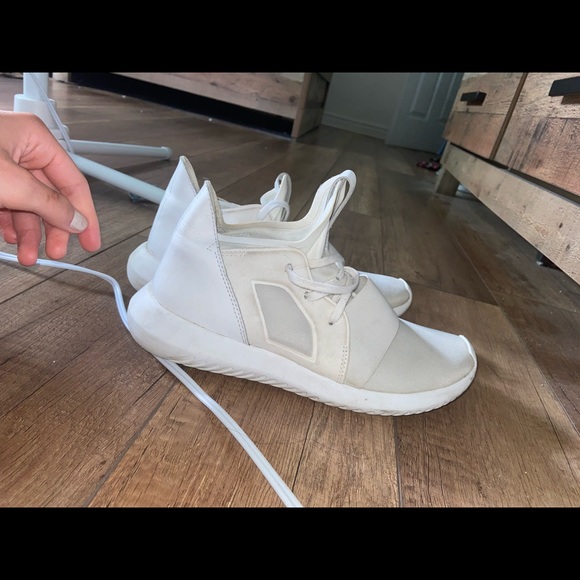Women Adidas Originals Tubular Defiant White